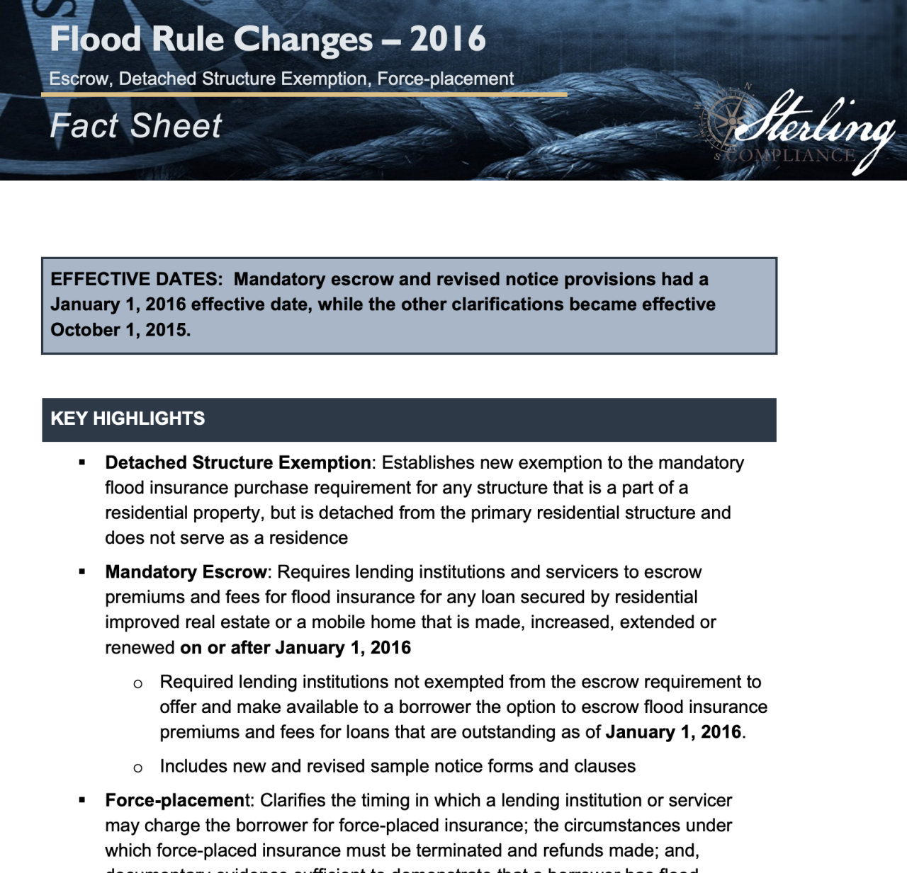 Flood Rule Document Preview