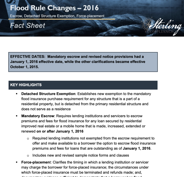Flood Rule Document Preview